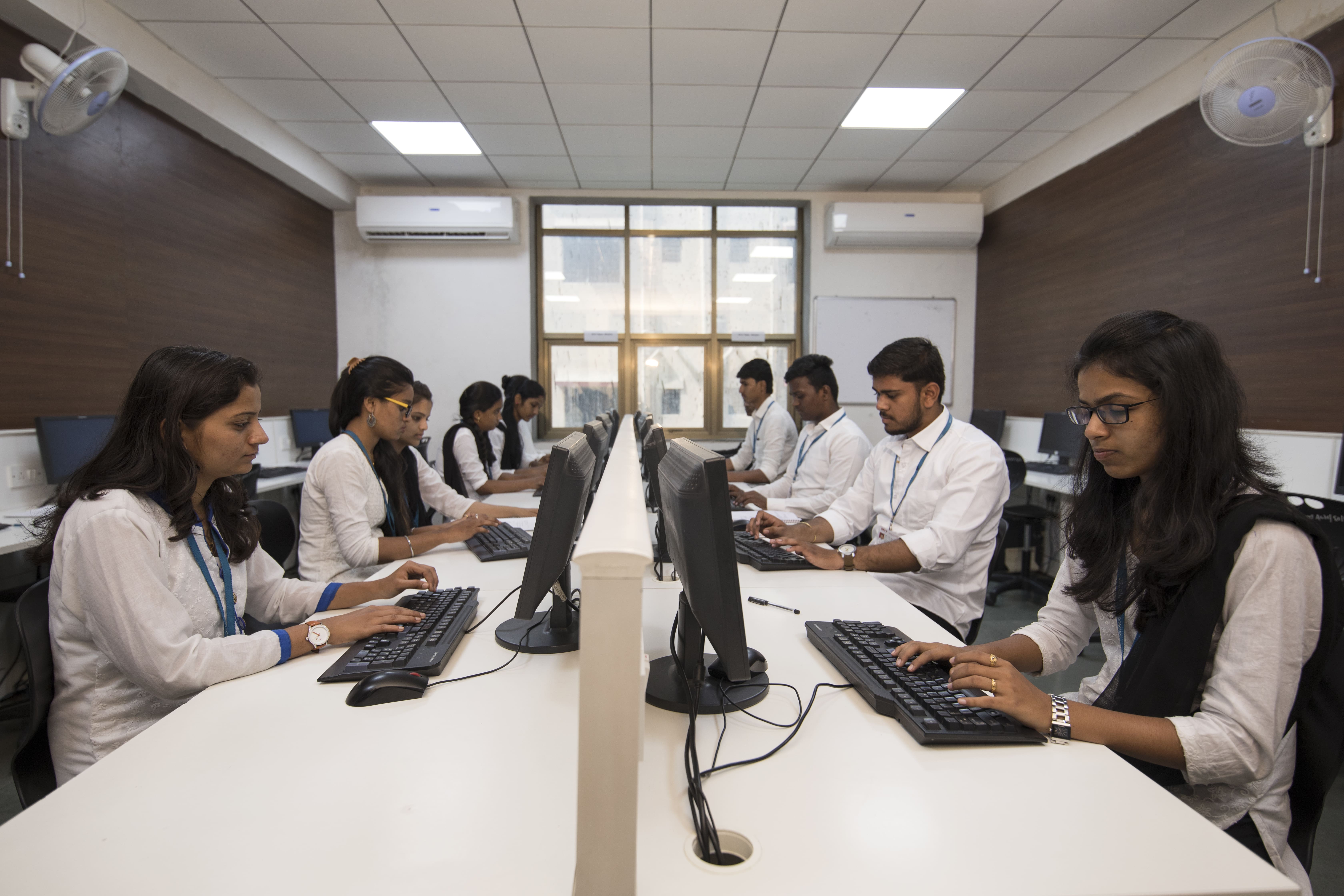 Students at Deshmukh Senior College